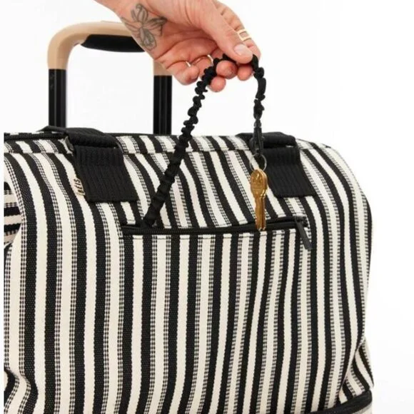 BEIS Mini Weekender – Black Stripe | NWT Limited Edition, Sold Out - Picture 6 of 15